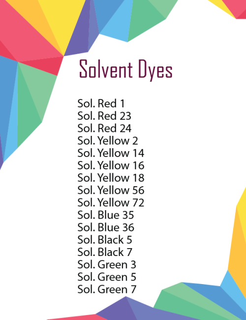 Solvent-dyes